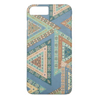 Outdoor Geo X | Blue Tribal Indian Pattern