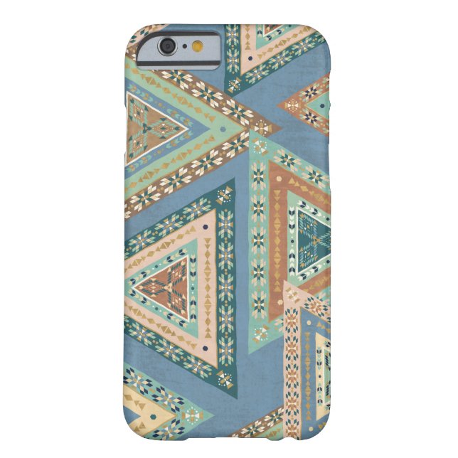 Outdoor Geo X | Blue Tribal Indian Pattern Case-Mate iPhone Case (Back)
