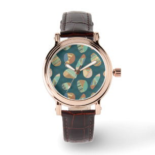 Outdoor Geo XII Blue & Green Geometric Pattern Watch
