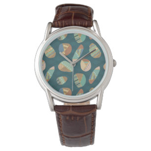 Outdoor Geo XII Blue & Green Geometric Pattern Watch