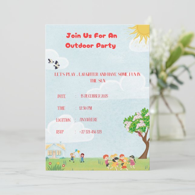 Outdoor Invitation  (Standing Front)