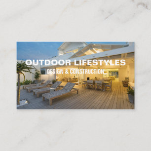Outdoor Living Contractor Business Card