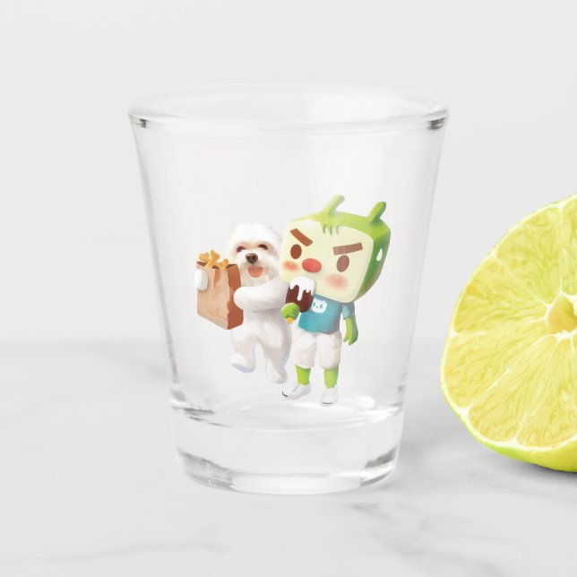 Outdoor Market Fun Shot Glass (Front)