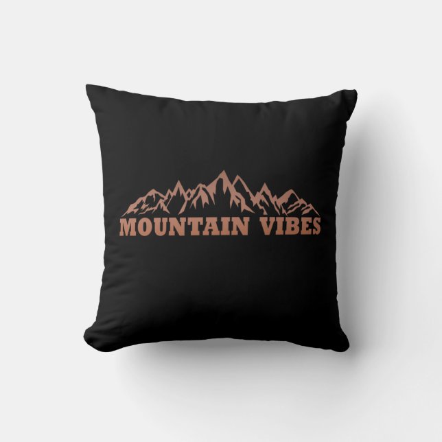 Outdoor mountain vibes adventure cushion (Front)