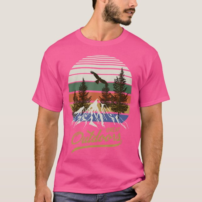 Outdoor Mountains Graphic Hiking Outdoor Nature Tr T-Shirt (Front)