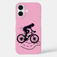 Outdoor MTB Rider Silhouette Design