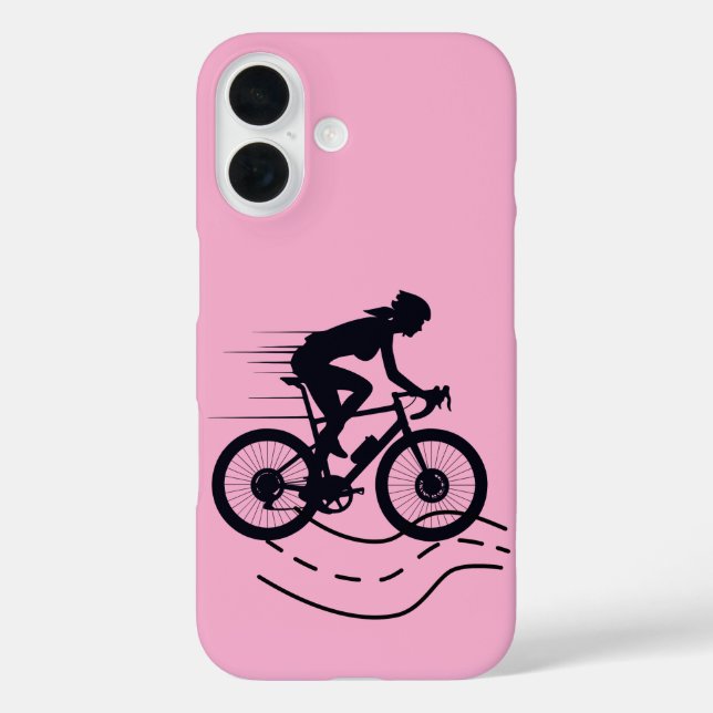 Outdoor MTB Rider Silhouette Design Case-Mate iPhone Case (Back)