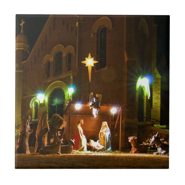 Outdoor nativity scene tile (Front)