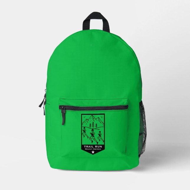 Outdoor Nature Trail Running  Printed Backpack (Front)