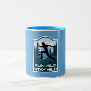 Outdoor Nature Trail Running Two-Tone Coffee Mug