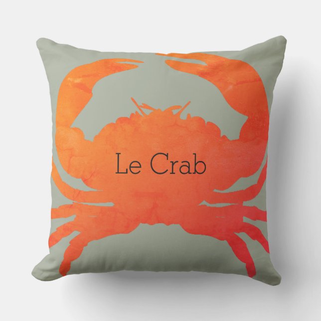 OUTDOOR-Nautical_Crab_Le Crab(c)Paprika & Seaweed Outdoor Cushion (Front)