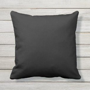 Outdoor or chose indoor black solid colour pillow