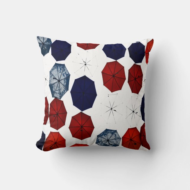 outdoor or indoor blue red  white umbrellas cushion (Front)