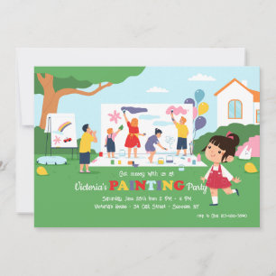 Outdoor Painting Party Invitation