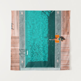 Outdoor pool tapestry
