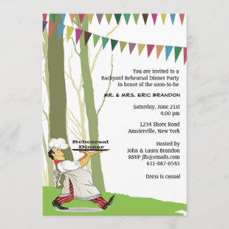 Outdoor Rehearsal Dinner Party Invitation