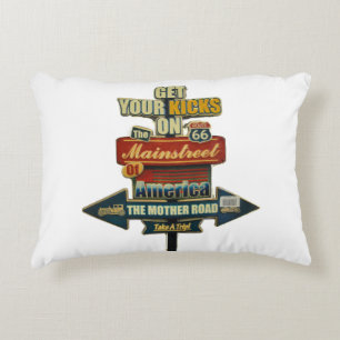 **OUTDOOR** ROUTE 66 LEGENDARY HIGHWAY PILLOW