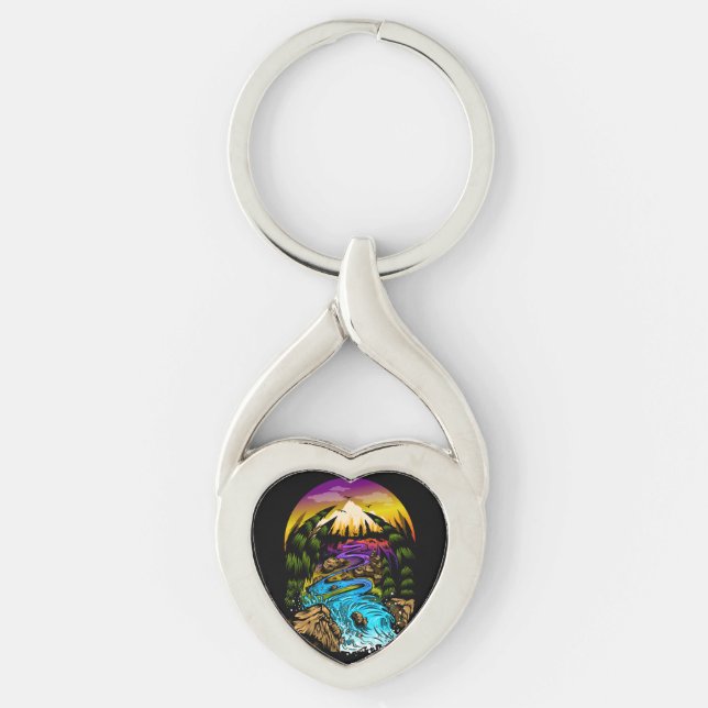 Outdoor Scene Key Ring (Front)