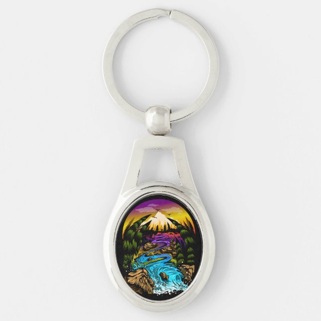 Outdoor Scene Key Ring (Front)