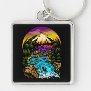 Outdoor Scene Key Ring