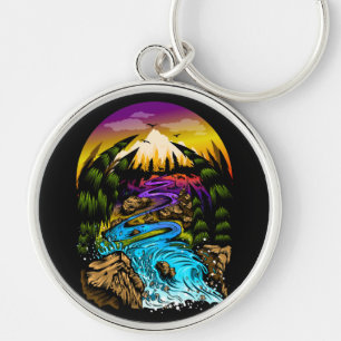 Outdoor Scene Key Ring