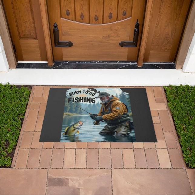  Outdoor Sports Fishing  Dad Doormat (Outdoor)