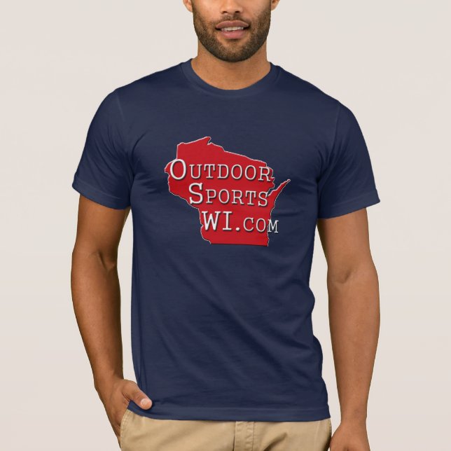 Outdoor Sports Wisconsin Red Logo T-shirt men (Front)