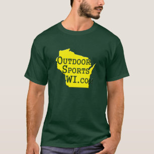 Outdoor Sports Wisconsin - Yellow Logo T-shirt