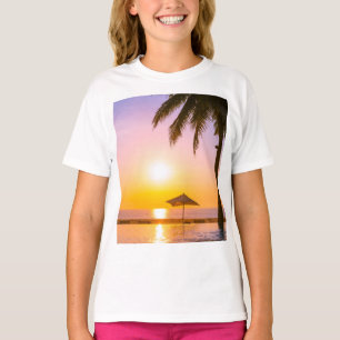 Outdoor Swimming Pool with Umbrella-23543 T-Shirt