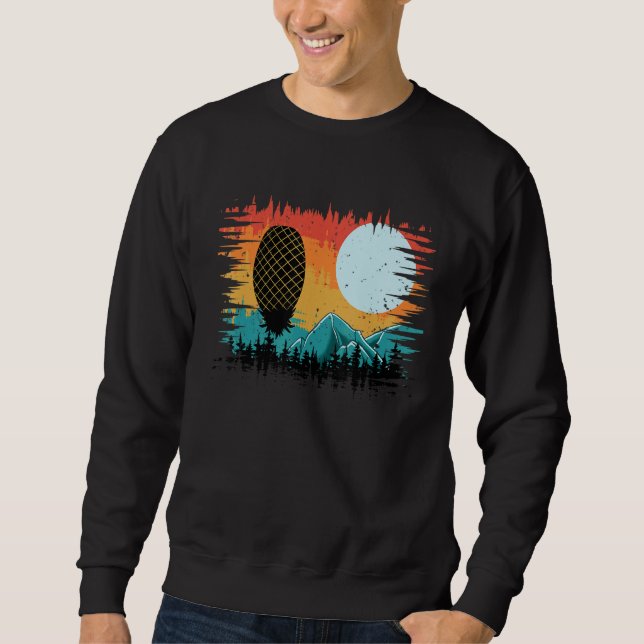 Outdoor Swinger Hiking Camping Retro Upside Down P Sweatshirt (Front)