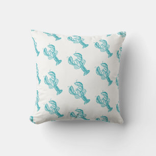 Outdoor Throw Pillow-Lobster Cushion