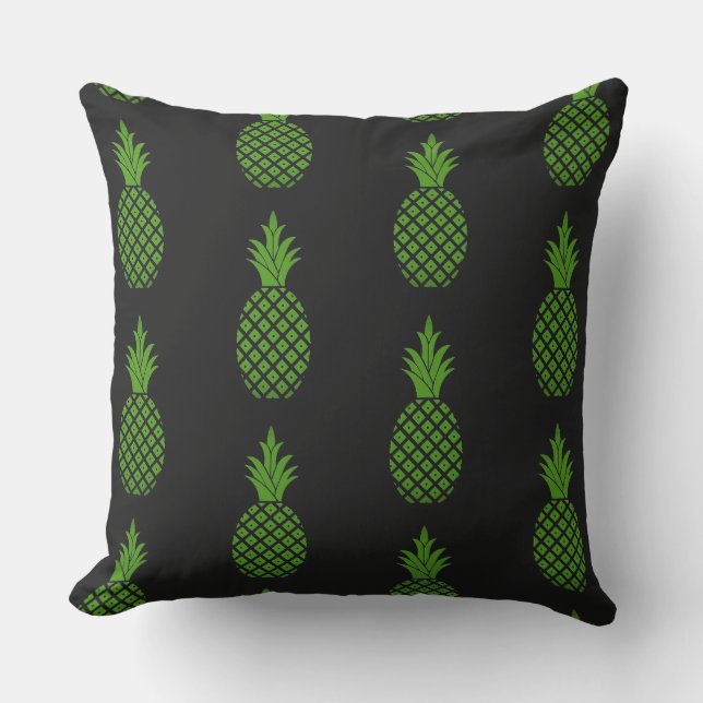 Outdoor Throw Pillow-Pineapples Cushion (Front)