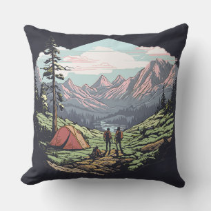 Outdoor unique, retro/vintage graphic cushion