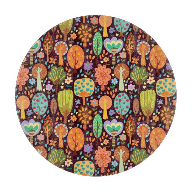 Outdoor Wallpaper Seamless Texture Cutting Board (Front)