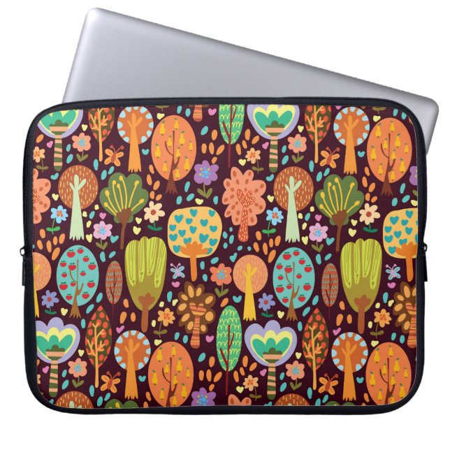 Outdoor Wallpaper Seamless Texture Laptop Sleeve (Front)