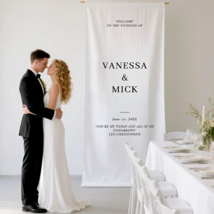 Outdoor Wedding Welcome Banner