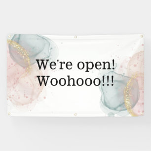 Outdoor We're Open Sign