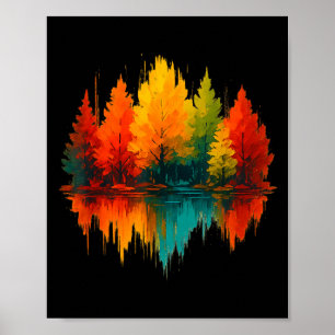 Outdoor Wildlife Abstract Nature Reflection Forest Poster