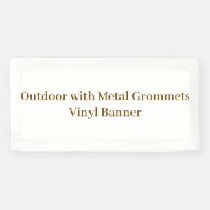 Outdoor with Metal Grommets 1' x 2' Vinyl Banner