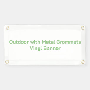 Outdoor with Metal Grommets 1' x 2' Vinyl Banner