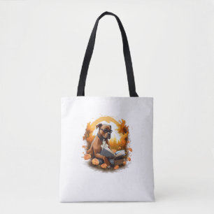 Outdoors American Staffordshire Terrier Dog Readin Tote Bag