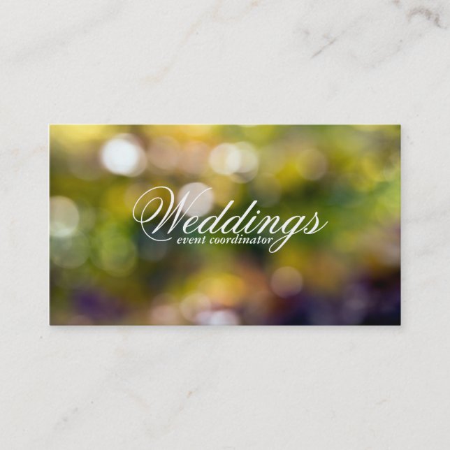 Outdoors Bokeh Business Card (Front)