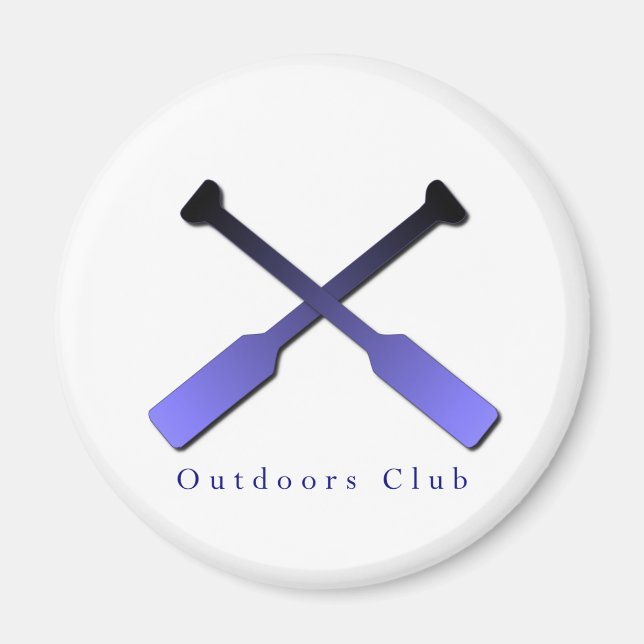 Outdoors Club Design Magnet (Front)