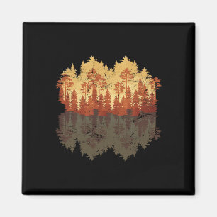 Outdoors Fall Wildlife Trees Reflection Nature For Magnet