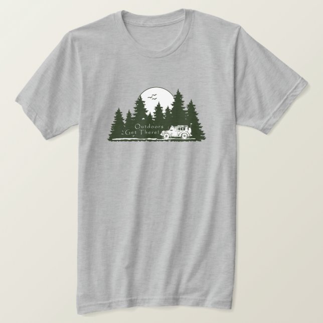 Outdoors Get There! 4x4 G T-Shirt (Design Front)