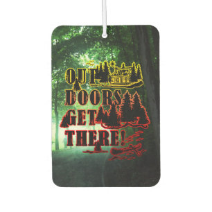 Outdoors Get There Car Air Freshener