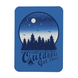 Outdoors Get There Magnet