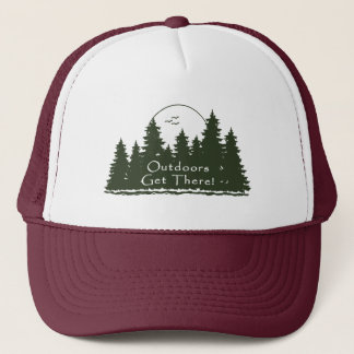 Outdoors Get There Trees  Trucker Hat
