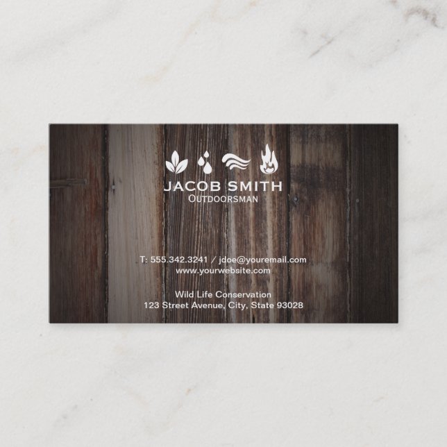Outdoors II Business Card (Front)