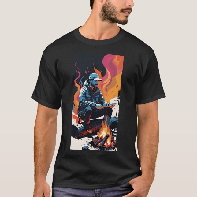 Outdoors man T-Shirt (Front)